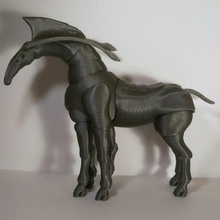 direhorse bjd divers jionted cheval 3d print model - Mito3D