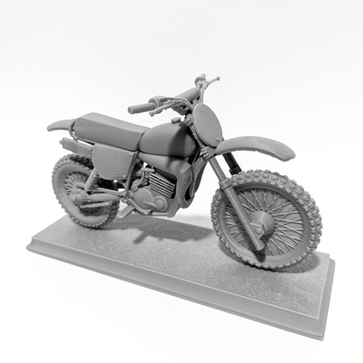 suciedad bicicleta clásico 250 arte suzuki kawasaki yamaha motocicleta rm250 cumpleaños pastel sombrero copa vehículo carrera carretera motocross mx sendero réplica 3d print model - Mito3D