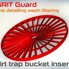 dirt trap bucket filter detailing wash grid turbine car sand insulation net insert automobile because detail washing clean 3d print model - Mito3D