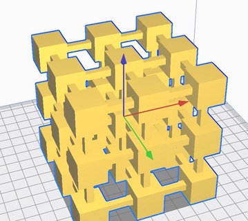 zerlegt Rubiks Würfel rubik Kunst stl 3d print model - Mito3D