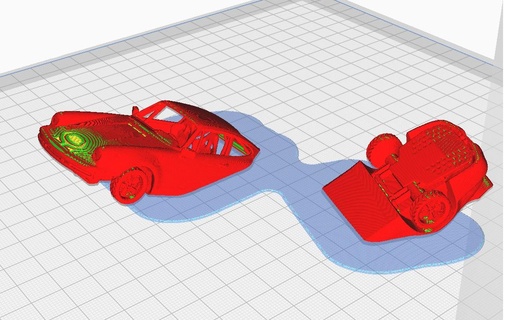desastre porsche impresión sitio portal interdimensional accidente clásico juego temporal 3d print model - Mito3D