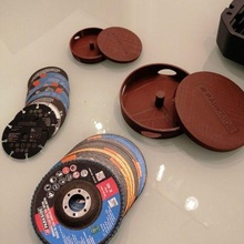 disc cases 125 115 100 78mm parkside logo angle grinder case holder tools 3d print model - Mito3D