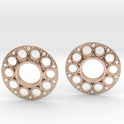 disc earrings jewelry 3D print model - Mito3D