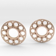 disc earrings jewelry 3d print model - Mito3D