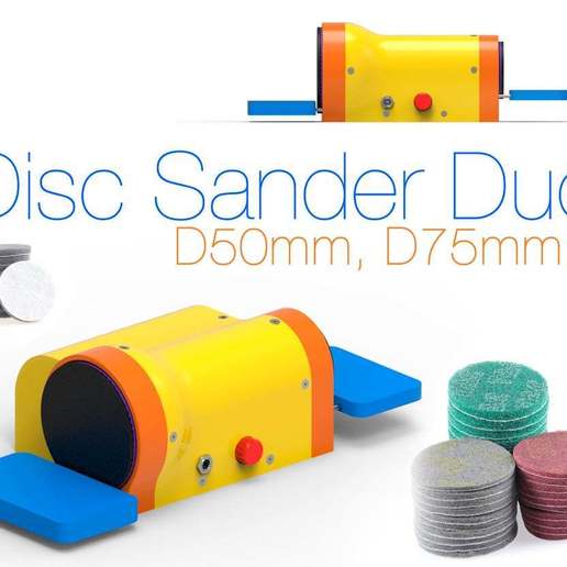 disco sander duo d50mm d75mm vários hobby diy sandersander 3D print model - Mito3D