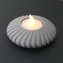 disc tealight holder tealights decoration candles candle gift small home decor cozy 3d print model - Mito3D