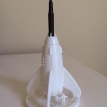discovery roket penstylus sahibi oyun araç alanı kalemlik 3d print model - Mito3D