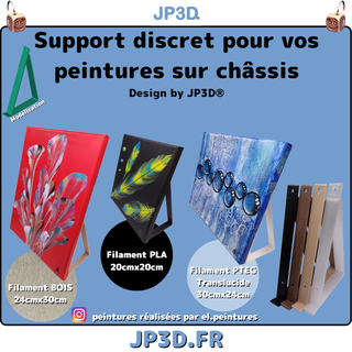 discrete support paintings stretchers jp3d frame paint 3d print model - Mito3D