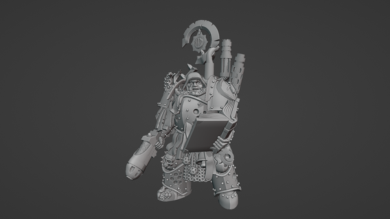 disgustoso contabile guardia morte marino caos warhammer nurgle 40k spazio wargaming eretico traditore 3d print model - Mito3D