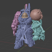 disgustingly virulent pusthrower warhammer 40k death guard lord of virulence 3d print model - Mito3D