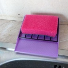 piatto spugna scatola sapone titolare supporto cucina cenare 3d print model - Mito3D