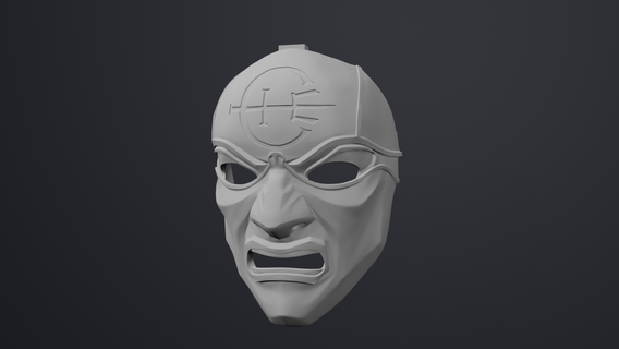 entehrt Aufseher Maske Indie Spiel Videospiel Arkane Cosplay Stütze 3d print model - Mito3D