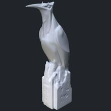 dishonored - raven game crow bird art sculpture 3d print figurines fantasy miniatures hobby games statue corvo emily 3d print model - Mito3D