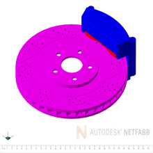 disco freio c2 automotivo 3d print model - Mito3D