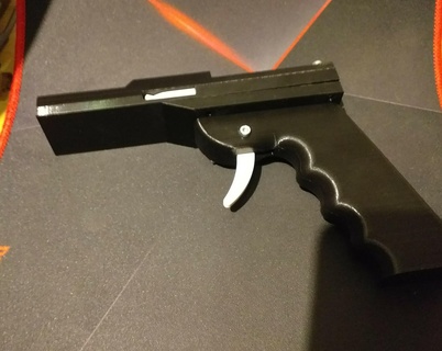 disco tirador juguete pistola divertido 3d print model - Mito3D