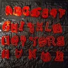 disney alphabet - cookie cutter 3d print model - Mito3D