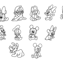 Disney Babys Cutter Pluto mickey Donald Gänseblümchen Baby Babydusche Geburt 3d print model - Mito3D