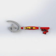 disney cars key game pixar ray mcqueen lightning 3d print model - Mito3D