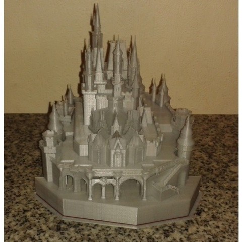 disney castle architecture 3D print model - Mito3D
