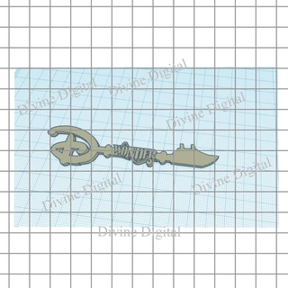 disney cruise line wonder key ship dcl magnet fish extender 3d print model - Mito3D