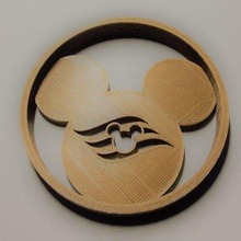 croisière de disney mickey ornement art mouse les poissons extender noël fêtes 3d print model - Mito3D