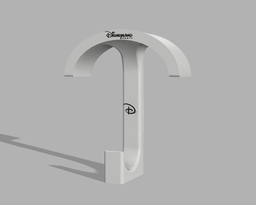 disney orelha suporte bilhete poção presente disneylândia orelhas rato 3d print model - Mito3D