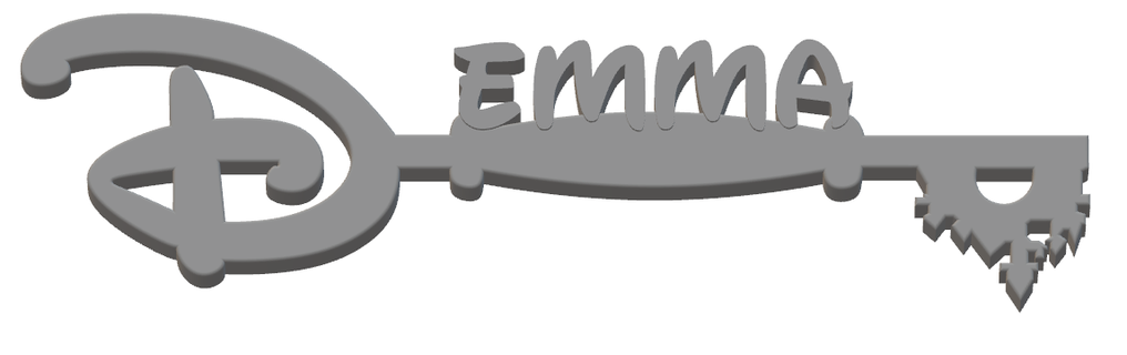 disney emma key 3d print model - Mito3D