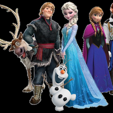 Disney dondurulmuş karakterler gece ışık taş ocağı Sanat illüstrasyon Elsa Anna Olaf vals şirket prenses kurgusal karakter png 3d print model - Mito3D
