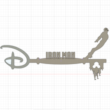 Disney ferro homem chave arte Ferro 3d print model - Mito3D