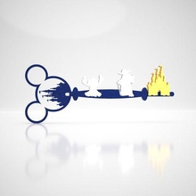 Disney anahtar 3d print model - Mito3D