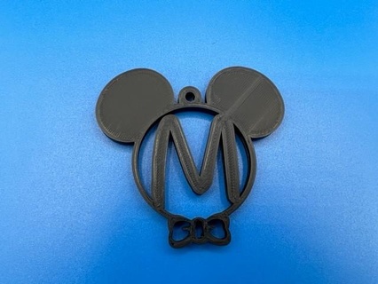 disney mickey mouse letter ornament christmas tree holiday 3d print model - Mito3D