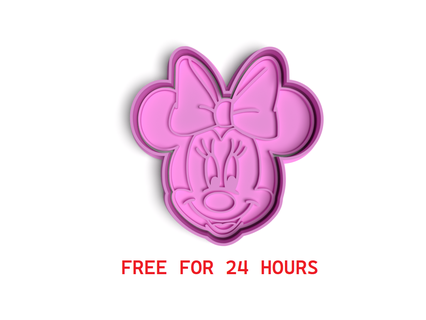 disney Minnie biscuit coupeurs biscuits moules boulangerie fondant timbre Mickey 3d print model - Mito3D