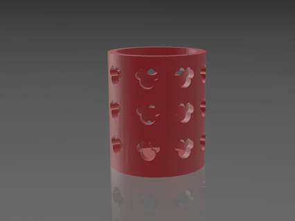 disney pencil pot 3d print model - Mito3D