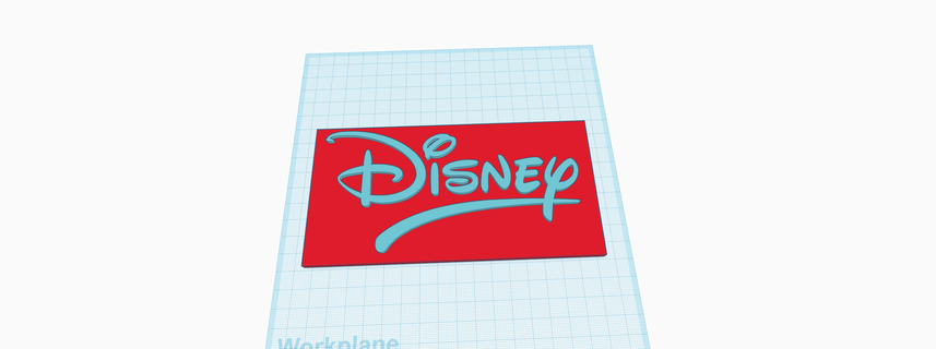 Disney placa plano fácil texto popular geladeira monte casa pessoal Diversão 3d print model - Mito3D