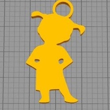 disney princess keychain pack 3d print model - Mito3D