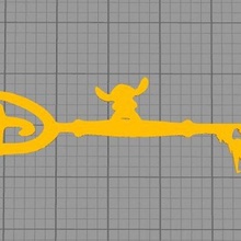 disney stitch key set art 3d print model - Mito3D