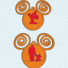 disney studios ornament art walt mickey mouse christmas 3d print model - Mito3D