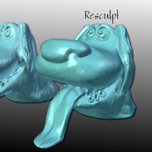 disney chien resculpt l'art 3d print model - Mito3D