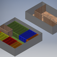 Disney vil armazenamento solução deluxe v2 jogos tabela 3d print model - Mito3D