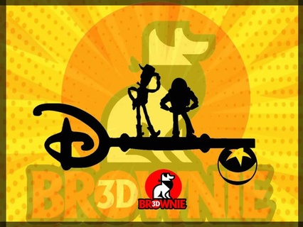 disney woody buzz toy story pixar key toystory toys 3d print model - Mito3D