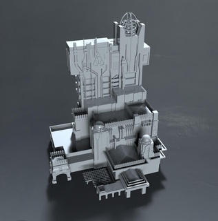 Disneylands Kalifornien Abenteuer Disneyland Dämmerung Zone Turm Wächter Galaxis Terror 3d print model - Mito3D