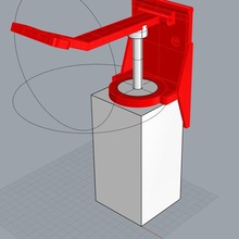 dispensador alcool tool 3d print model - Mito3D