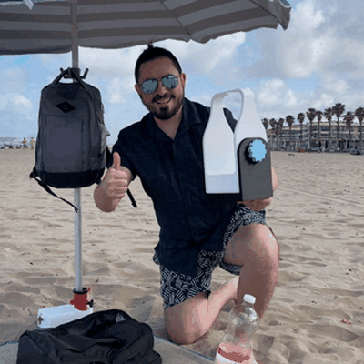 dispenser de botella verano congedare playa piscina estate bottiglia spiaggia 3d print model - Mito3D