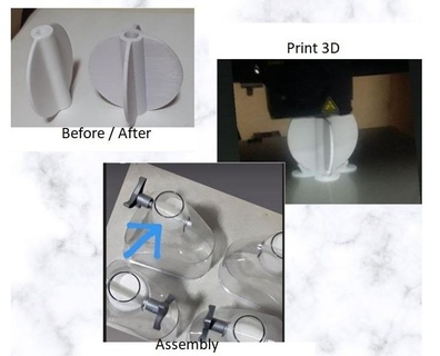 dispenser parti 3d print model - Mito3D
