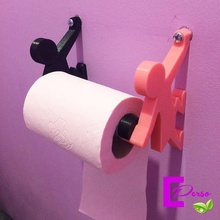 distributeur de papier toilette la maison dérouleur wc l'upcycling recyclage conception décoration 3d print model - Mito3D