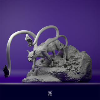 displacer beast - dungeons dragons dungeons dragons dnd beast displacer beast monster adventure dnd beast fantasy fantasy beast fantasy monster d&d tail tentacle  3d print model - Mito3D