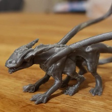 displacer beast art creatures tabletop gaming rpg miniature d&d 3d print model - Mito3D