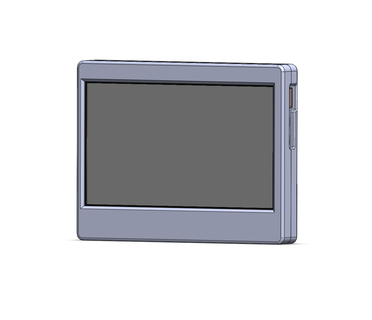 monitor caso funda gabinete 7 pulgada 1024 600 pantalla 3d print model - Mito3D