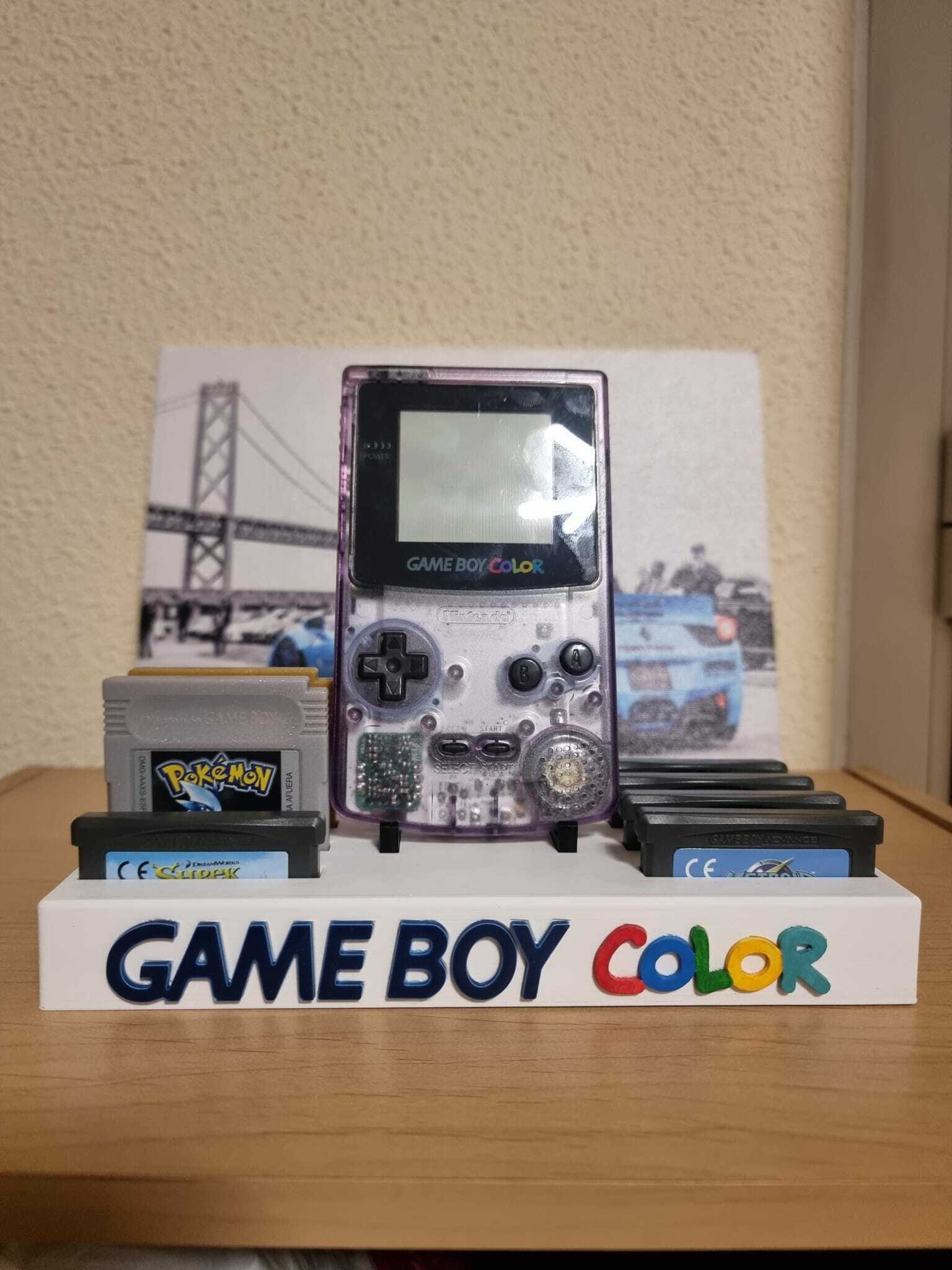 exibição ficar pé jogos Garoto cor expositor Nintendo game Boy 3D print model - Mito3D