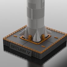 afficher supporter snap fit Saturne Apollon 11 décoration modèle buildings_structures 3d print model - Mito3D